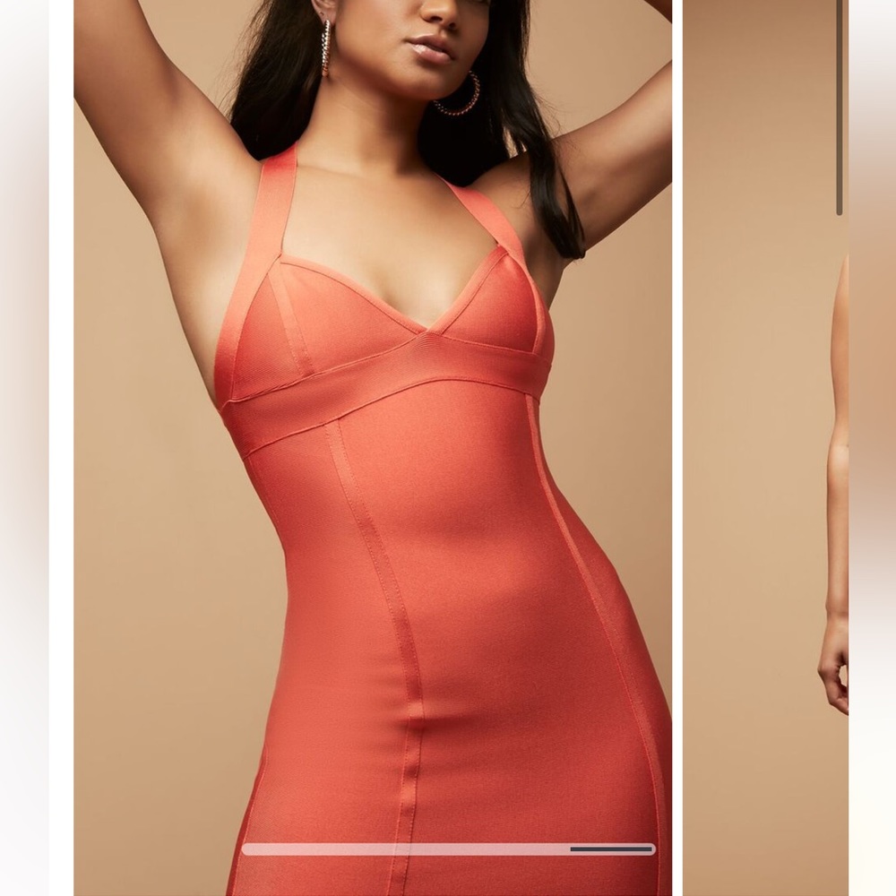 HAWT Herve Leger x Forever21 bandage dress in Orange. Size Small.